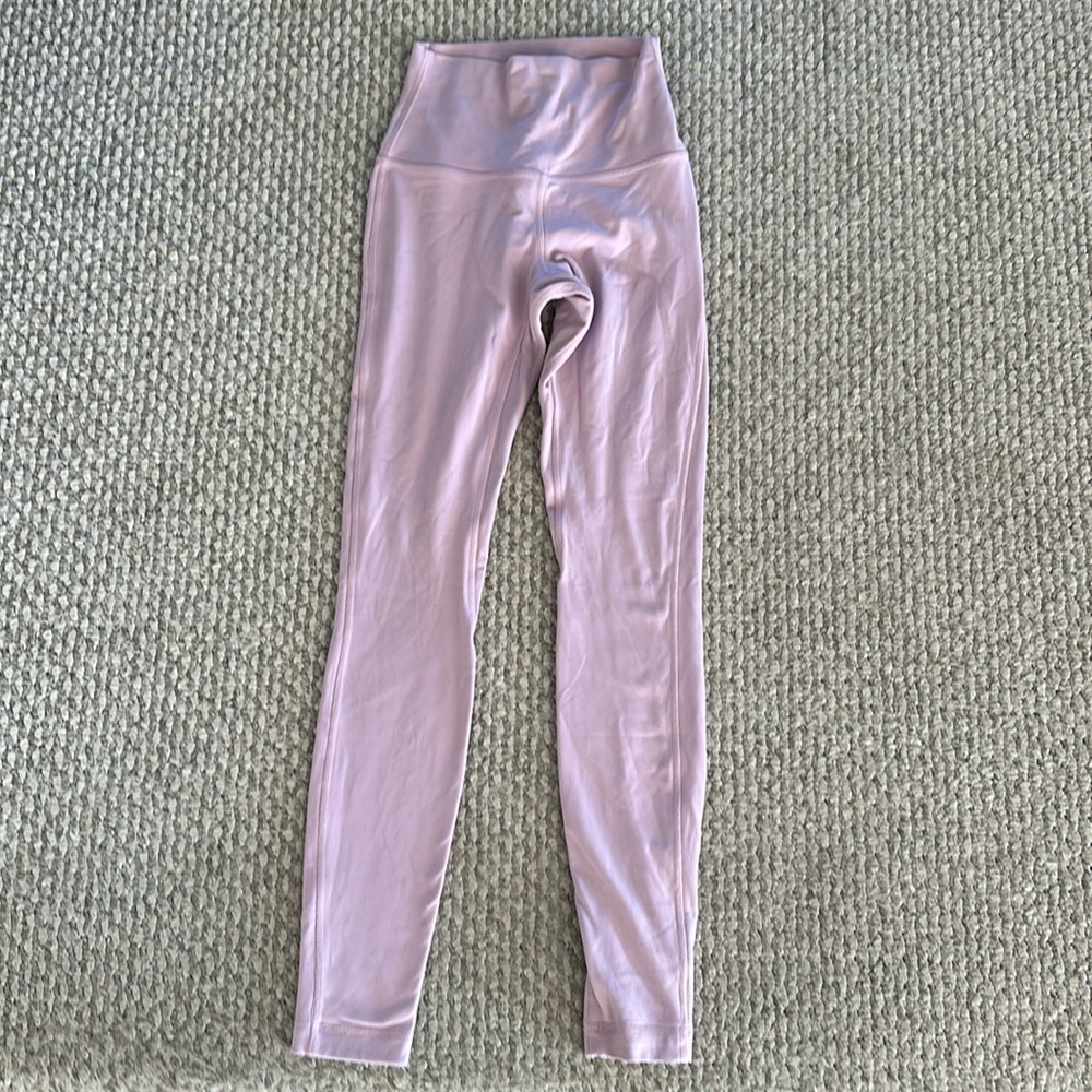 Lululemon leggings in lilac color